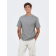 ONLY & SONS t-shirt i Ultimate Grey til herre | Relaxed fit