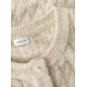 Name it strikcardigan i beige til piger