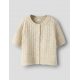 Name it strikcardigan i beige til piger