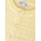 Name it strikcardigan i gul til piger