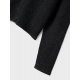 Name it langærmet strikcardigan i mørkegrå til piger