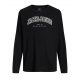Jack & Jones MINI langærmet trøje i sort til drenge