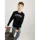 Jack & Jones MINI langærmet trøje i sort til drenge