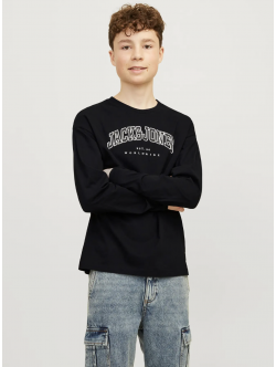 Jack & Jones MINI langærmet trøje i sort til drenge