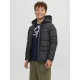Jack & Jones MINI Pufferjakke i sort til drenge