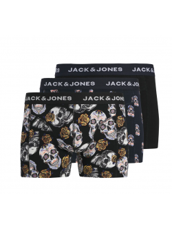 JACK & JONES KIDS 3-pak Skull-trunks til drenge i økologisk bomuld