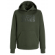 Jack & Jones MINI Hoodie i grøn til drenge