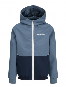 Jack & Jones MINI Bomberjakke i blå til drenge