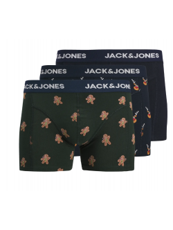 JACK & JONES KIDS 3-pak Deer-trunks til drenge i økologisk bomuld