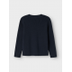 Name it langærmet strikpullover i dark sapphire til drenge