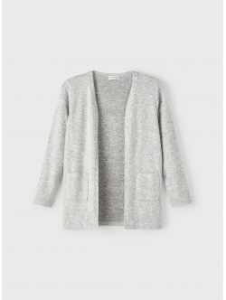 Name it strik cardigan i lysegrå til piger