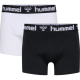 Hummel Mars 2-pak boxershorts hvid og sort til herre – XS og S