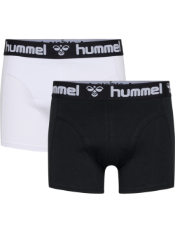 Hummel Mars 2-pak boxershorts hvid og sort til herre – XS og S