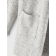 Name it strik cardigan i lysegrå til piger