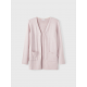 Name it strik cardigan i lyserød til piger