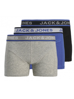 JACK & JONES KIDS 3-pak Ensfarvede trunks til drenge i økologisk bomuld