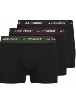 JACK & JONES KIDS 3-Pak Ensfarvede trunks til drenge i økologisk bomuld