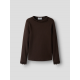 Name it langærmet slim top i brun til piger