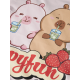 Name it "Capybara" T-shirt i lyserød til piger