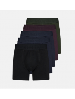 Resteröds 5-pak Kalle bamboo trunks til drenge i multi farver