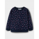 Name it fleece sweatshirt i dark sapphire til piger