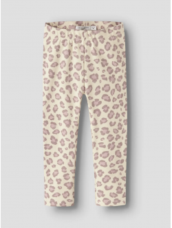 Name it fleece sweat leggings i beige til piger