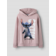 Name it "Stitch" Hoodie i lyserød til piger