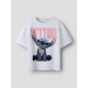 Name it "Stitch" T-shirt i hvid til piger