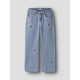 Name it "Stitch" wide leg bukser i lyseblå denim til piger