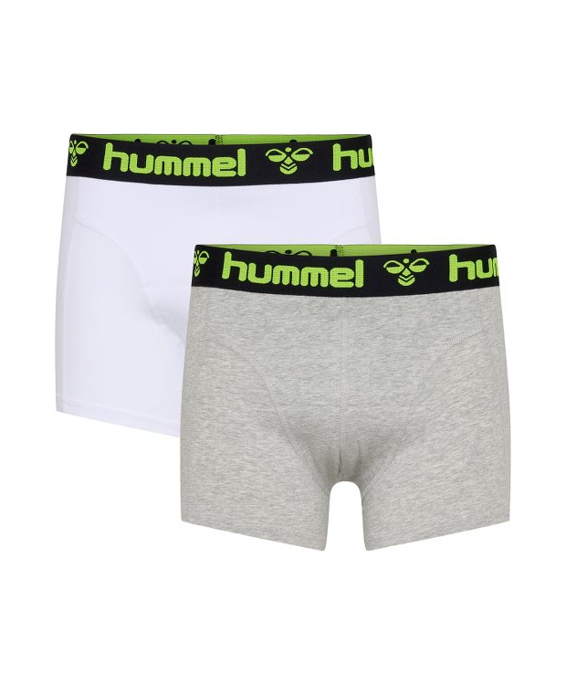 Hummel Mars 2-Pak Underbukser i Hvid & Lysegrå til Herre | OUTLET
