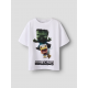 Name it "Minecraft" T-shirt i hvid til drenge