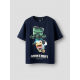 Name it "Minecraft" T-shirt i navy blazer til drenge