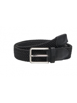 ONLY & SONS Ensfarvet Flettet Bælte til herre i Sort