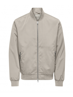 ONLY & SONS Bomberjakke til herre i Silver Lining