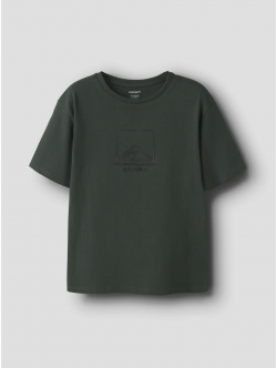 Name it T-shirt i grøn til drenge