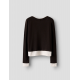 Name it Langærmet slim fit trøje brun til piger