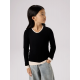 Name it Langærmet slim fit trøje i sort til piger