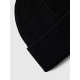 Selected Beanie med merino uld i sort til herre