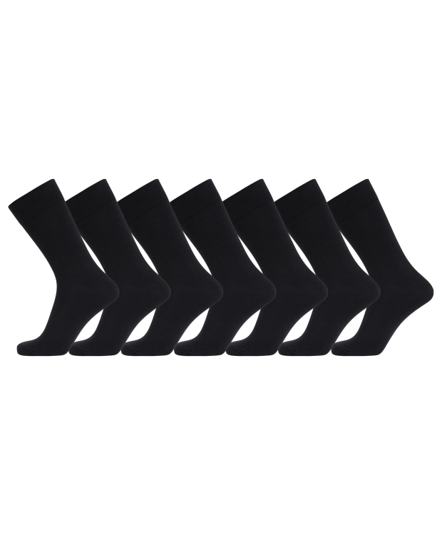 Dovre 7pak bambusstrømper i sort til herre