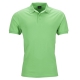 Frisk limegrøn poloshirt. – Mens poloshirt, Piqué. Elastic