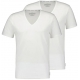 Calvin Klein 2pak t-shirts med v-hals i hvid til herre