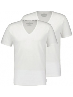 Calvin Klein 2pak t-shirts med v-hals i hvid til herre