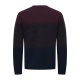 ONLY & SONS langærmet striktrøje i Port Royale GRADING til herre