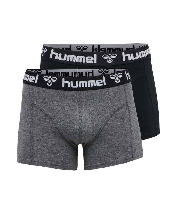 Hummel Mars 2-Pak Underbukser i Sort & Mørkegrå til Herre | OUTLET