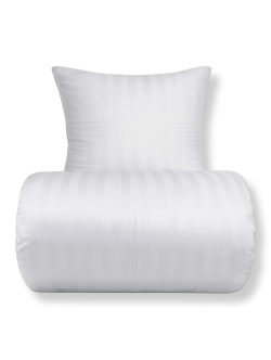 Sengetøj 100% bomuld - Blåt sengesæt med harlekintern - Nordstrand Home dynebetræk