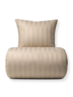 Sengetøj 100% bomuld - Blåt sengesæt med harlekintern - Nordstrand Home dynebetræk