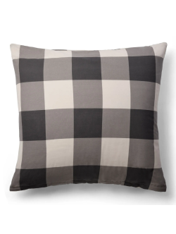 Pudebetræk 60x63 cm - 100% bomuld - Grønt hovedpudebetræk med store tern - Nordstrand Home