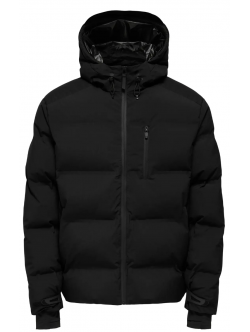 ONLY & SONS puffer jakke til herre i Sort