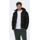 ONLY & SONS puffer jakke til herre i Sort