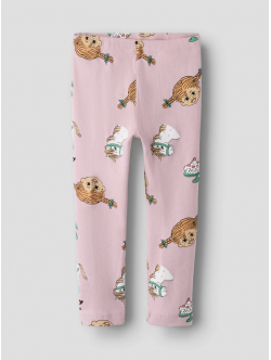 Name it "Pippi langstrømpe" leggings i lyserød til piger